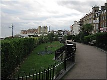TR3967 : Seafront gardens at Broadstairs by David Anstiss