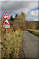 Road signs near Bedrule