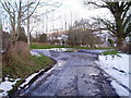 Road junction near Pentre Coch Manor