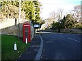 NZ1381 : Telephone Box, Main Street, Whalton by Andrew Curtis