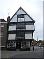 Leaning building at junction of Palace Street and Borough, Canterbury