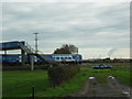 A footbridge over the main east coast rail line