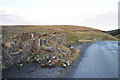 Ruined building at Muir Toll on the B822