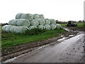 TM2791 : Silage bales beside Barford Road by Evelyn Simak