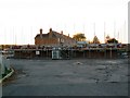 New housing under construction, Challow Station