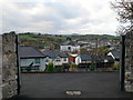 Looking down on Denbigh from Castle Lane