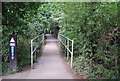 Cycle route 12 crosses a small bridge