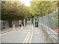 Footbridge at the western end of Union Road East, Abergavenny