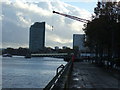 Looking towards Greenland Pier, Rotherhithe, London