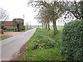 View south along Rode Lane, Carleton Rode