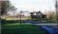 Signpost on a bend