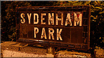J3774 : Sydenham Park sign, Belfast by Albert Bridge