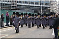 The band of the Grenadier Guards leading the Lord Mayor