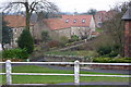 Village scene opposite the church