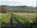 Track to Graden Farm in Roxburghshire