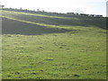 Terraced hillside in dry valley