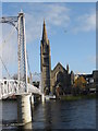 Footbridge and Church across the Ness