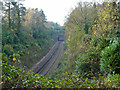 Tattenham Corner Branch, west of Kingswood Tunnel