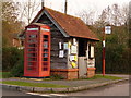 Woodgreen: phone box and bus shelter