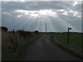 Footpath crosses Church Road