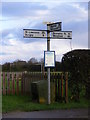 Roadsign on Wangford Road