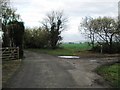 Track junction near Orgarswick Farm