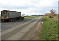 TF6603 : Lorry parked in lay-by on Main Road, Crimplesham by Evelyn Simak