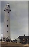 NO5330 : High Lighthouse at Buddon Ness by Elliott Simpson