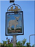 SZ8998 : The Lamb Inn (3) - pub sign, 144 Pagham Road by P L Chadwick
