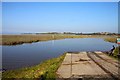 SD3543 : Slipway at the Wyre Estuary Country Park by Steve Daniels