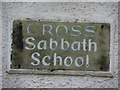 Plaque, Cross Sabbath School