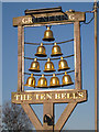 TQ8152 : The Ten Bells sign by Oast House Archive