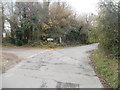 Fork ahead, Hartridge Farm Road, Newport