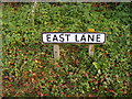 East Lane sign