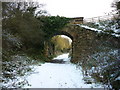 A farm bridge over the disused railway line