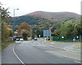 Scenic view on approaching Llanfoist from the NE