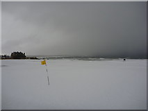 NT6679 : Coastal East Lothian - Easterly Squall Approaching the Clubhouse at Winterfield Golf Club by Richard West