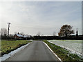 Road junction at Mill lane in Weybread