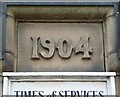 Date stone on the Christadelphian Hall, Victoria Street