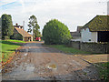 Lane outside Pirton Court