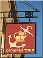 Crown and Anchor Pub Sign, Bromley