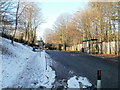 Bus stops, eastern edge of Tongwynlais