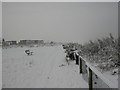 Southbourne Overcliff, snowscene