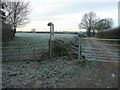 Footpath junction off Sandhurst Lane