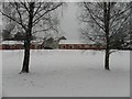 Wintry at Tyrone County Hospital grounds