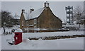 Snow in Bolsover near the Post Office