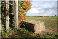 Straw bale near Hook