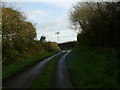 Sharp bend on  country road