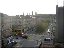 NS5766 : Looking across Great Western Road into Woodlands Drive by Jonathan Thacker