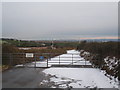 The access road to Four Burrows Wind Farm